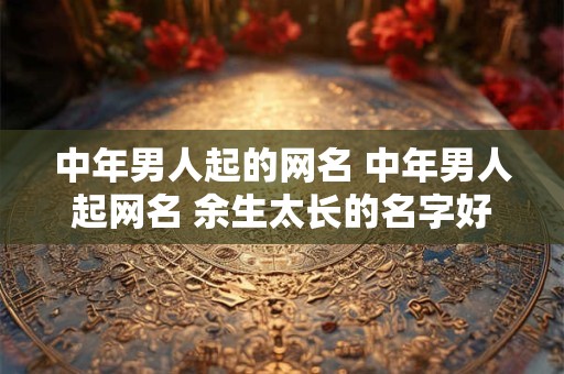 中年男人起的网名 中年男人起网名 余生太长的名字好不好