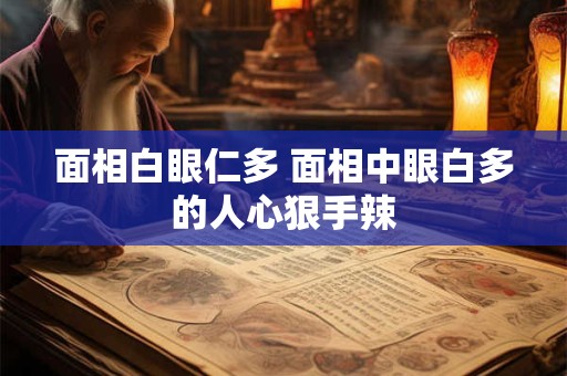 面相白眼仁多 面相中眼白多的人心狠手辣