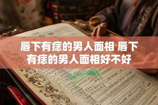 唇下有痣的男人面相 唇下有痣的男人面相好不好