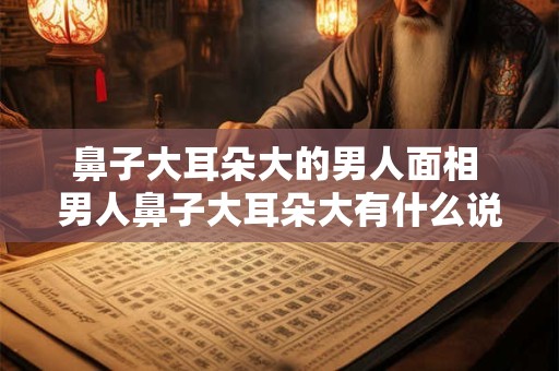 鼻子大耳朵大的男人面相 男人鼻子大耳朵大有什么说法吗