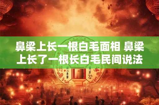 鼻梁上长一根白毛面相 鼻梁上长了一根长白毛民间说法