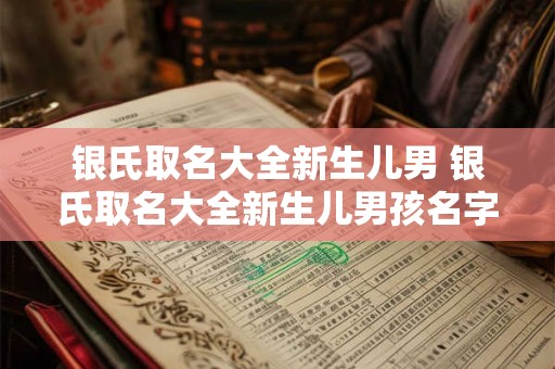 银氏取名大全新生儿男 银氏取名大全新生儿男孩名字