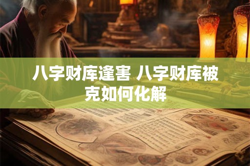 八字财库逢害 八字财库被克如何化解