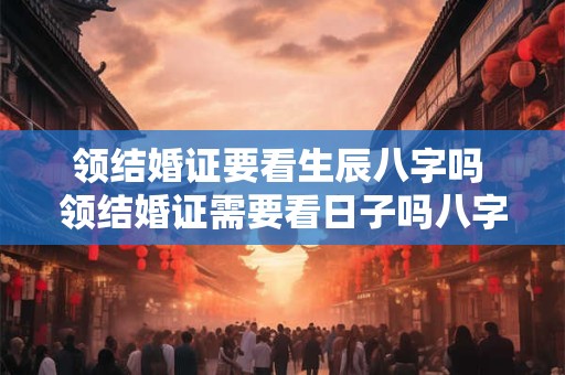 领结婚证要看生辰八字吗 领结婚证需要看日子吗八字