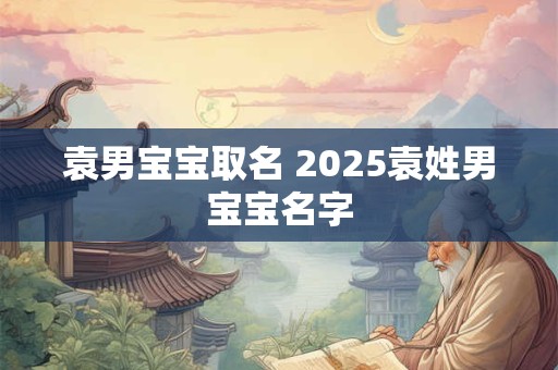 袁男宝宝取名 2025袁姓男宝宝名字