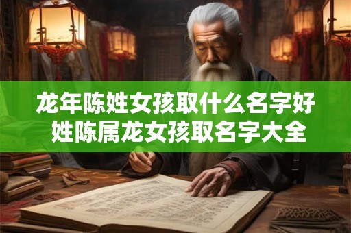 龙年陈姓女孩取什么名字好 姓陈属龙女孩取名字大全免费查询