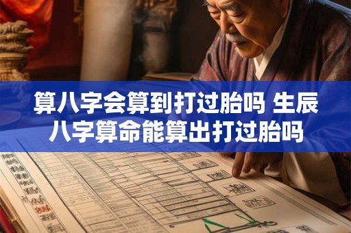 算八字会算到打过胎吗 生辰八字算命能算出打过胎吗