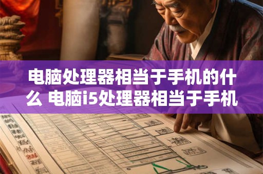 详细阅读:电脑处理器相当于手机的什么 电脑i5处理器相当于手机什么处理器 电脑处理器相当于手机的什么 电脑i5处理器相当于手机什么处理器