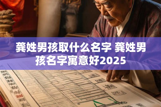 龚姓男孩取什么名字 龚姓男孩名字寓意好2025