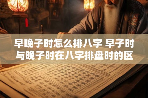 早晚子时怎么排八字 早子时与晚子时在八字排盘时的区别