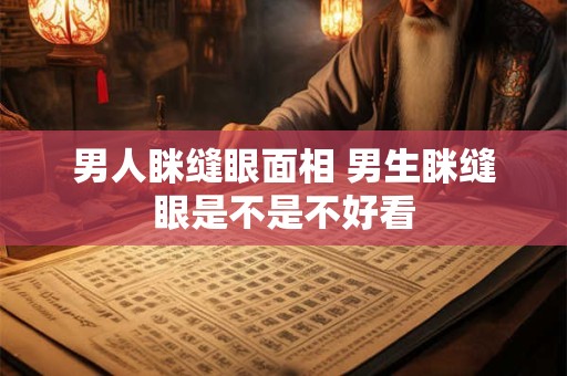 男人眯缝眼面相 男生眯缝眼是不是不好看