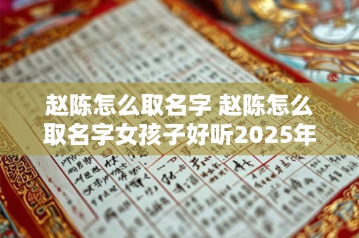赵陈怎么取名字 赵陈怎么取名字女孩子好听2025年