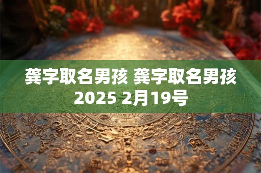 龚字取名男孩 龚字取名男孩2025 2月19号
