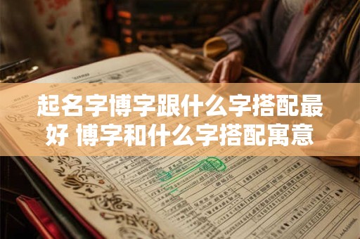 起名字博字跟什么字搭配最好 博字和什么字搭配寓意好
