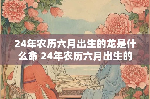 24年农历六月出生的龙是什么命 24年农历六月出生的龙是什么命格
