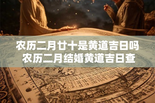 农历二月廿十是黄道吉日吗 农历二月结婚黄道吉日查询2025年
