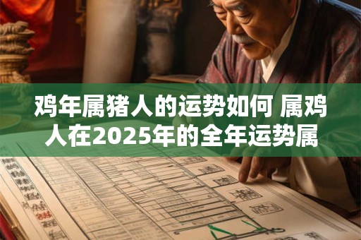 鸡年属猪人的运势如何 属鸡人在2025年的全年运势属猪