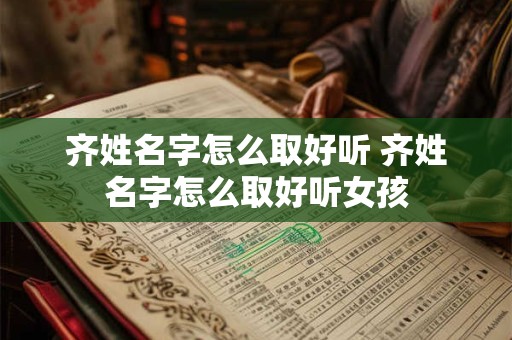 齐姓名字怎么取好听 齐姓名字怎么取好听女孩
