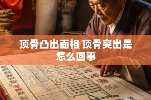 顶骨凸出面相 顶骨突出是怎么回事