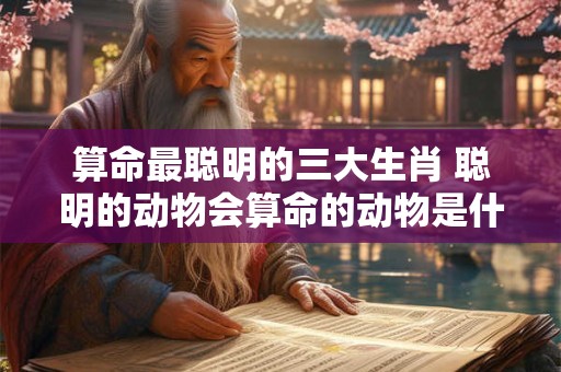 算命最聪明的三大生肖 聪明的动物会算命的动物是什么生肖