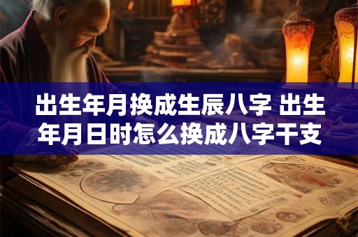 出生年月换成生辰八字 出生年月日时怎么换成八字干支