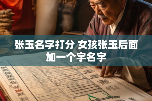 张玉名字打分 女孩张玉后面加一个字名字
