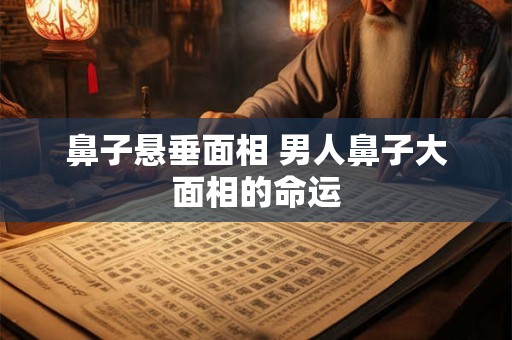 鼻子悬垂面相 男人鼻子大面相的命运