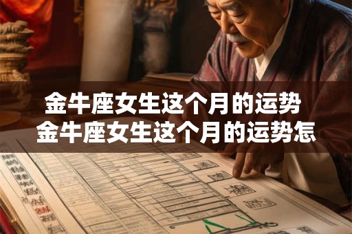金牛座女生这个月的运势 金牛座女生这个月的运势怎么样