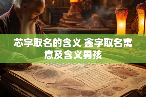 芯字取名的含义 鑫字取名寓意及含义男孩