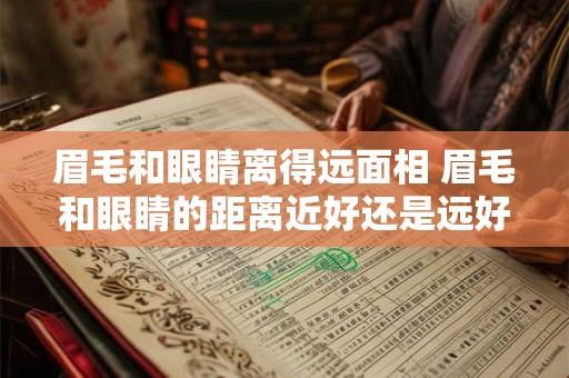 眉毛和眼睛离得远面相 眉毛和眼睛的距离近好还是远好风水