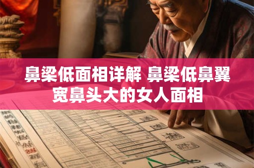 鼻梁低面相详解 鼻梁低鼻翼宽鼻头大的女人面相
