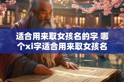 适合用来取女孩名的字 哪个xi字适合用来取女孩名
