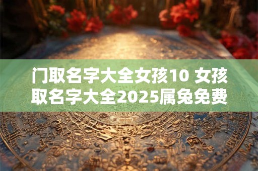门取名字大全女孩10 女孩取名字大全2025属兔免费
