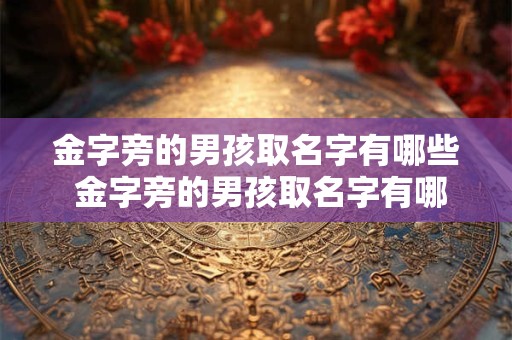 金字旁的男孩取名字有哪些 金字旁的男孩取名字有哪些好听