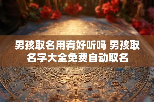 男孩取名用宥好听吗 男孩取名字大全免费自动取名