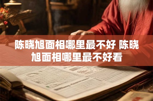 陈晓旭面相哪里最不好 陈晓旭面相哪里最不好看