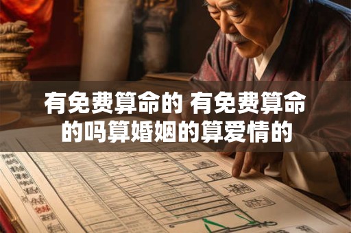 有免费算命的 有免费算命的吗算婚姻的算爱情的
