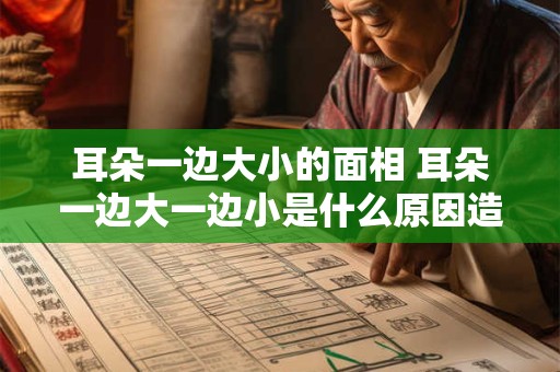 耳朵一边大小的面相 耳朵一边大一边小是什么原因造成的