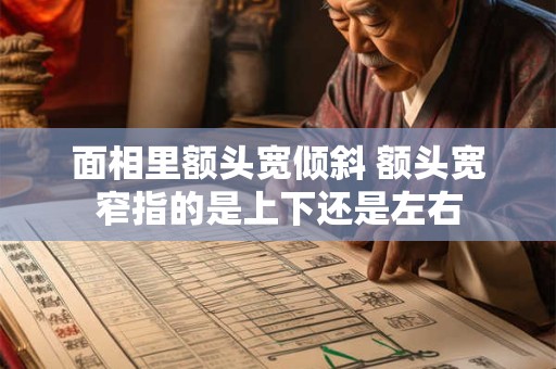 面相里额头宽倾斜 额头宽窄指的是上下还是左右