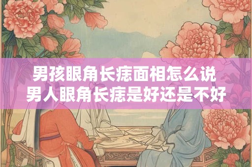 男孩眼角长痣面相怎么说 男人眼角长痣是好还是不好