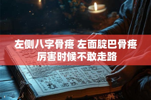 左侧八字骨疼 左面腚巴骨疼 厉害时候不敢走路