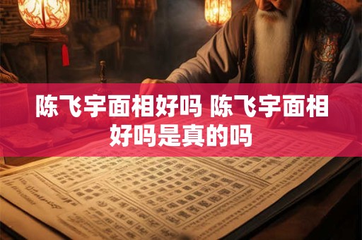 陈飞宇面相好吗 陈飞宇面相好吗是真的吗