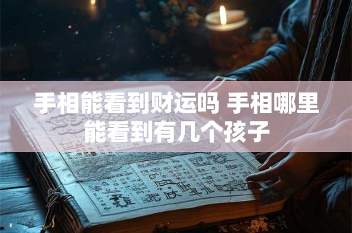 手相能看到财运吗 手相哪里能看到有几个孩子