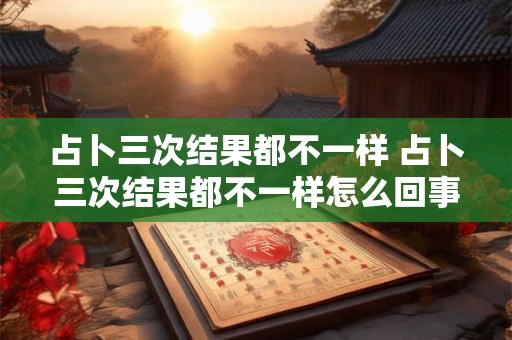 占卜三次结果都不一样 占卜三次结果都不一样怎么回事