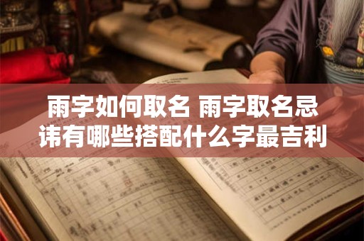雨字如何取名 雨字取名忌讳有哪些搭配什么字最吉利
