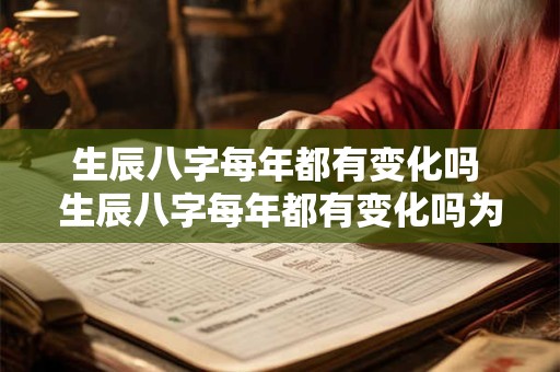 详细阅读:生辰八字每年都有变化吗 生辰八字每年都有变化吗为什么 生辰八字每年都有变化吗 生辰八字每年都有变化吗为什么