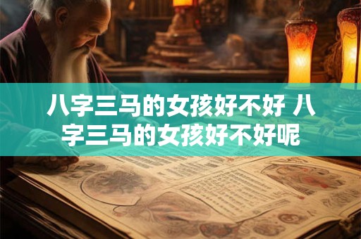 八字三马的女孩好不好 八字三马的女孩好不好呢