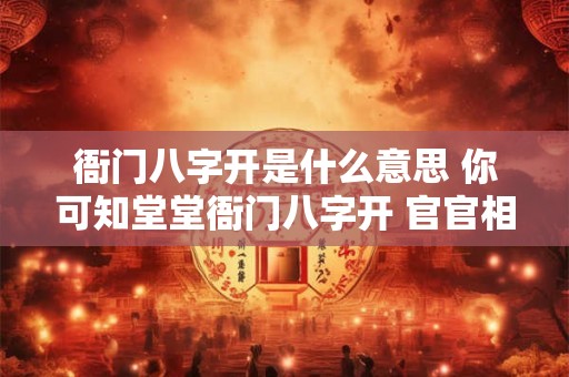 衙门八字开是什么意思 你可知堂堂衙门八字开 官官相护你总明白