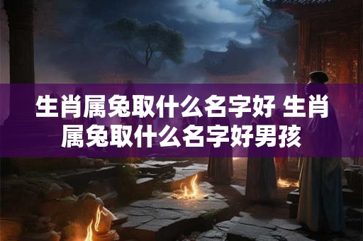 生肖属兔取什么名字好 生肖属兔取什么名字好男孩