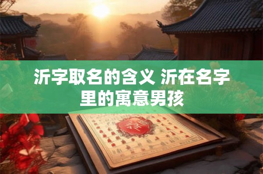 沂字取名的含义 沂在名字里的寓意男孩